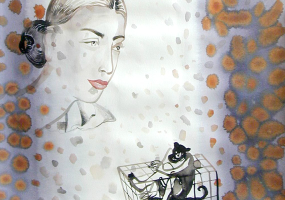 2008, Acrylic, Pigment, Ink, Charcoal on paper, 106 x 78 cm